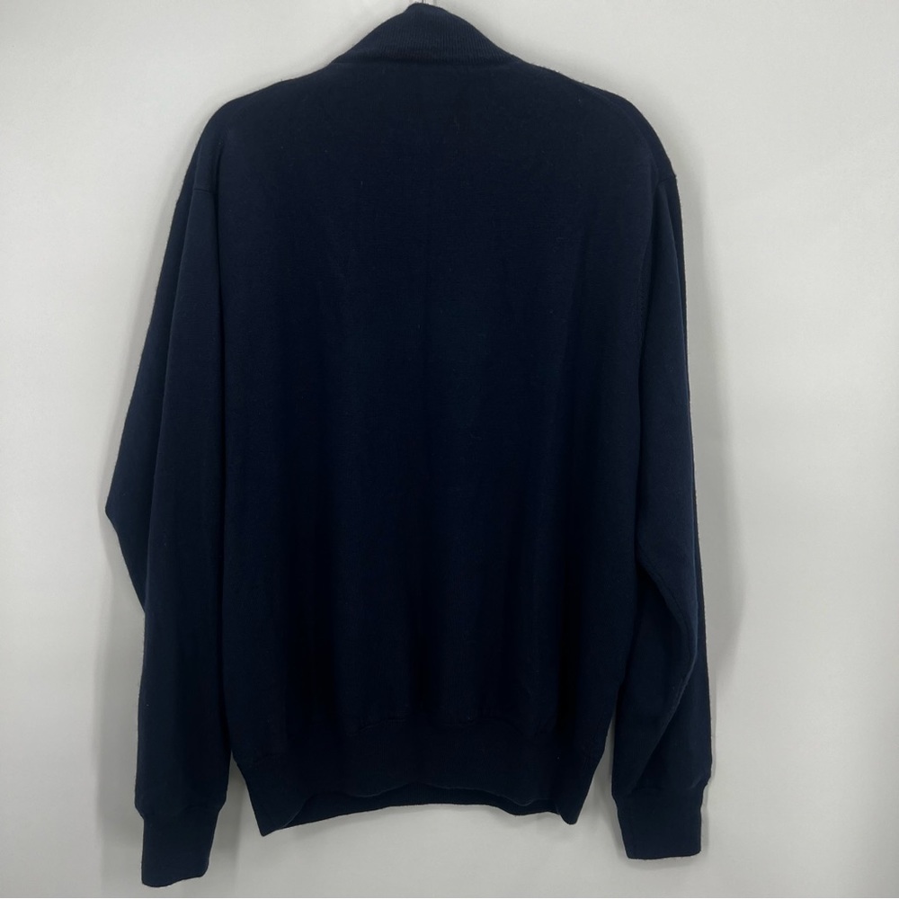 Peter Millar 100% Merino Wool Long Sleeve 1/4 Zip Pullover Sweater Fleece XL - Picture 4 of 6